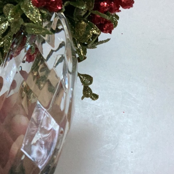 Christmas Mistletoe Kissing Krystals Holiday Hanging Ornament NWT - Picture 12 of 13